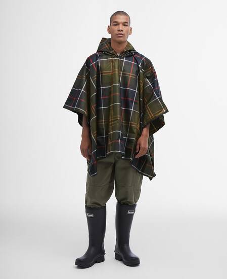 Tartan Showerproof Poncho 